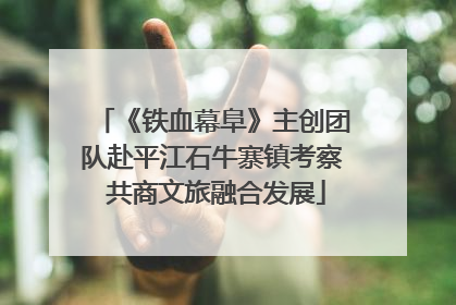 《铁血幕阜》主创团队赴平江石牛寨镇考察 共商文旅融合发展