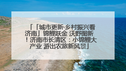 「城市更新·乡村振兴看济南」锦鲤跃金 沃野图新！济南市长清区：小锦鲤大产业 游出农旅新风景