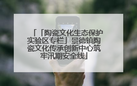 「陶瓷文化生态保护实验区专栏」景德镇陶瓷文化传承创新中心筑牢汛期安全线