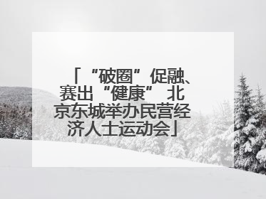 “破圈”促融、赛出“健康” 北京东城举办民营经济人士运动会