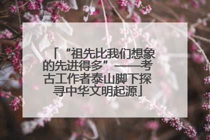 “祖先比我们想象的先进得多”——考古工作者泰山脚下探寻中华文明起源