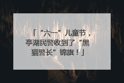“六一”儿童节，亭湖民警收到了“黑猫警长”锦旗！