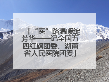 “医”路温暖绽芳华——记全国五四红旗团委、湖南省人民医院团委