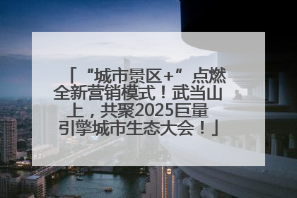 “城市景区+”点燃全新营销模式！武当山上，共聚2025巨量引擎城市生态大会！