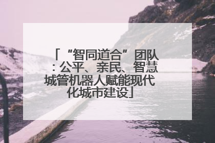 “智同道合”团队：公平、亲民、智慧城管机器人赋能现代化城市建设