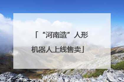 “河南造”人形机器人上线售卖