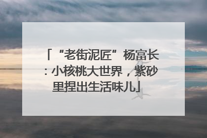 “老街泥匠”杨富长：小核桃大世界，紫砂里捏出生活味儿