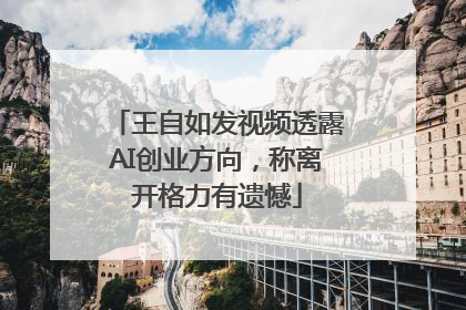 王自如发视频透露AI创业方向，称离开格力有遗憾
