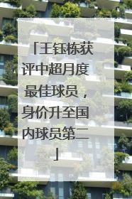 王钰栋获评中超月度最佳球员，身价升至国内球员第二