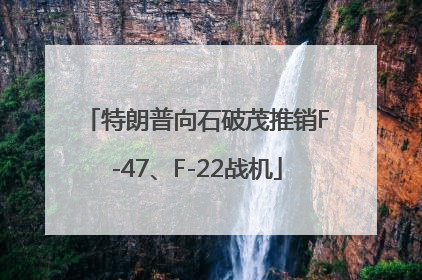 特朗普向石破茂推销F-47、F-22战机