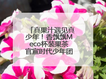 真果汁遇见真少年！香飘飘Meco杯装果茶官宣时代少年团为品牌代言人
