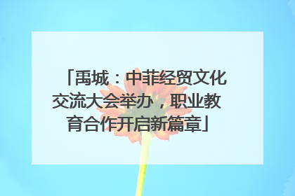 禹城：中菲经贸文化交流大会举办，职业教育合作开启新篇章