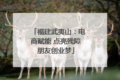 福建武夷山：电商赋能 点亮残障朋友创业梦