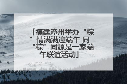 福建漳州举办“粽”情满满迎端午 同“粽”同源是一家端午联谊活动
