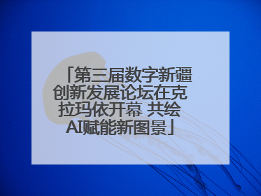 第三届数字新疆创新发展论坛在克拉玛依开幕 共绘AI赋能新图景