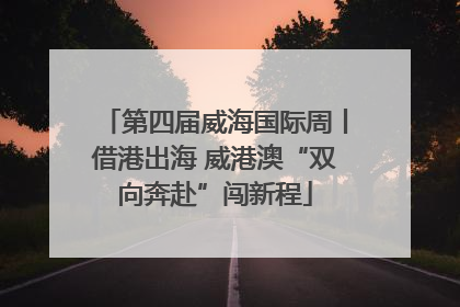 第四届威海国际周丨借港出海 威港澳“双向奔赴”闯新程