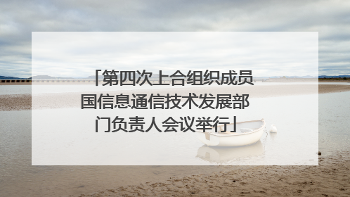 第四次上合组织成员国信息通信技术发展部门负责人会议举行