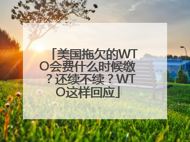 美国拖欠的WTO会费什么时候缴？还续不续？WTO这样回应