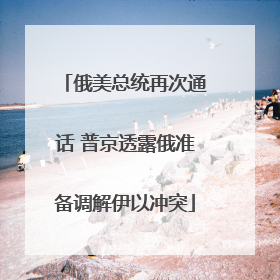 俄美总统再次通话 普京透露俄准备调解伊以冲突