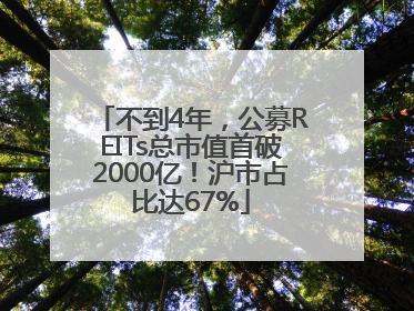 不到4年，公募REITs总市值首破2000亿！沪市占比达67%