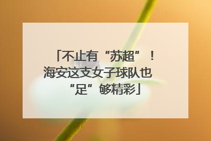 不止有“苏超”！海安这支女子球队也“足”够精彩
