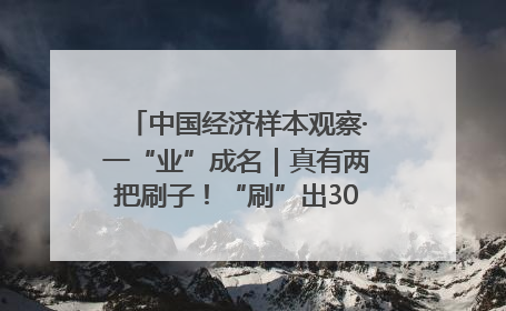 中国经济样本观察·一“业”成名｜真有两把刷子！“刷”出30亿级“颜值经济”