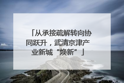 从承接疏解转向协同跃升，武清京津产业新城“焕新”