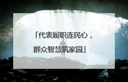 代表履职连民心，群众智慧筑家园