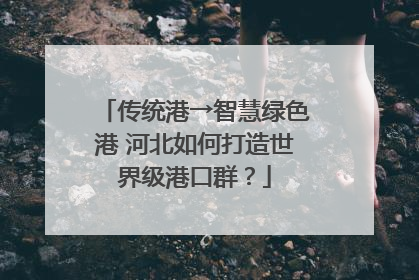 传统港→智慧绿色港 河北如何打造世界级港口群？
