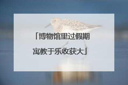 博物馆里过假期 寓教于乐收获大