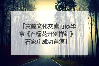 冀疆文化交流再添华章《石榴花开别样红》石家庄成功首演