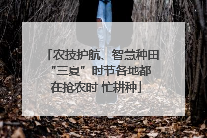 农技护航、智慧种田 “三夏”时节各地都在抢农时 忙耕种