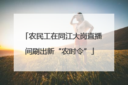 农民工在同江大岗直播间刷出新“农时令”