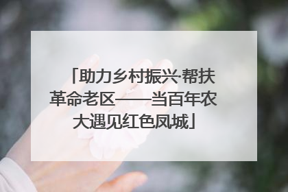 助力乡村振兴·帮扶革命老区——当百年农大遇见红色凤城