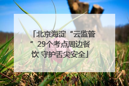 北京海淀“云监管”29个考点周边餐饮 守护舌尖安全