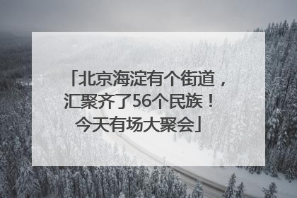 北京海淀有个街道，汇聚齐了56个民族！今天有场大聚会