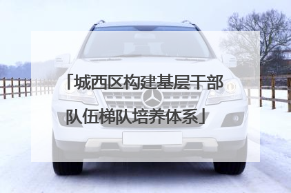 城西区构建基层干部队伍梯队培养体系
