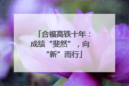 合福高铁十年：成绩“斐然”，向“新”而行