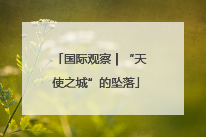 国际观察｜“天使之城”的坠落