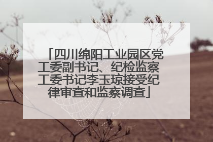 四川绵阳工业园区党工委副书记、纪检监察工委书记李玉琼接受纪律审查和监察调查