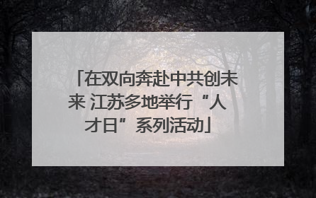 在双向奔赴中共创未来 江苏多地举行“人才日”系列活动