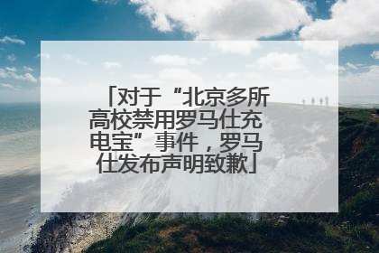 对于“北京多所高校禁用罗马仕充电宝”事件，罗马仕发布声明致歉