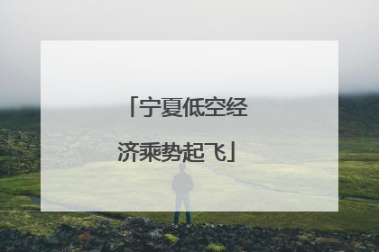 宁夏低空经济乘势起飞