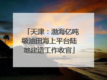 天津：渤海亿吨级油田海上平台陆地建造工作收官