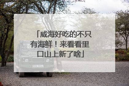威海好吃的不只有海鲜！来看看里口山上新了啥