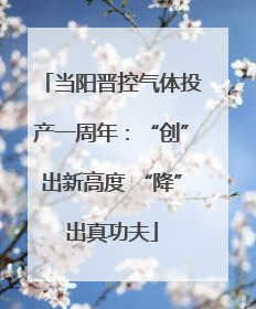 当阳晋控气体投产一周年：“创”出新高度 “降”出真功夫