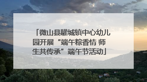 微山县驩城镇中心幼儿园开展“端午粽香情 师生共传承”端午节活动