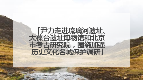 尹力走进琉璃河遗址、大葆台遗址博物馆和北京市考古研究院，围绕加强历史文化名城保护调研