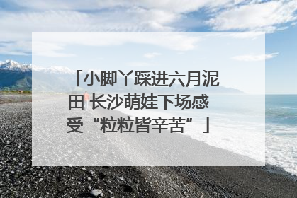 小脚丫踩进六月泥田 长沙萌娃下场感受“粒粒皆辛苦”