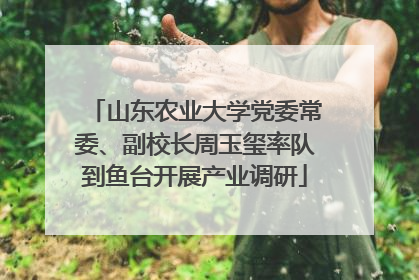 山东农业大学党委常委、副校长周玉玺率队到鱼台开展产业调研